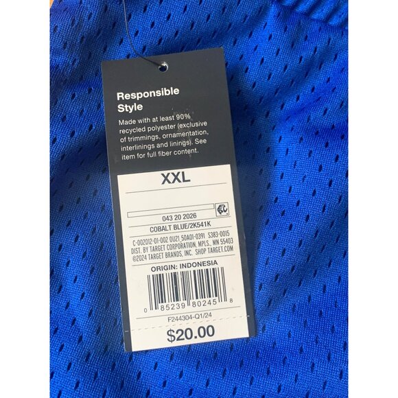 Original Use Mens Activewear Blue Athletic Shorts With Pockets Size XXL - Picture 5 of 11